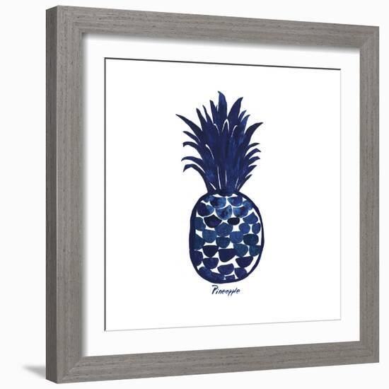 Indigo Pineapple-Aimee Wilson-Framed Art Print