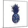 Indigo Pineapple-Aimee Wilson-Mounted Art Print