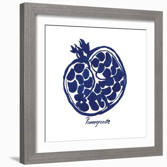 Indigo Pomegranate-Aimee Wilson-Framed Art Print