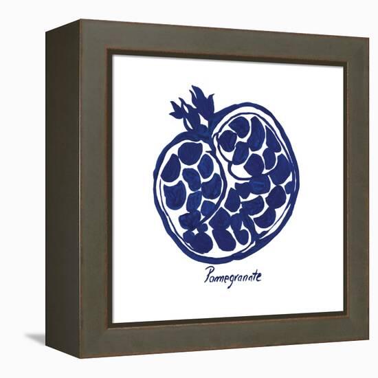 Indigo Pomegranate-Aimee Wilson-Framed Stretched Canvas