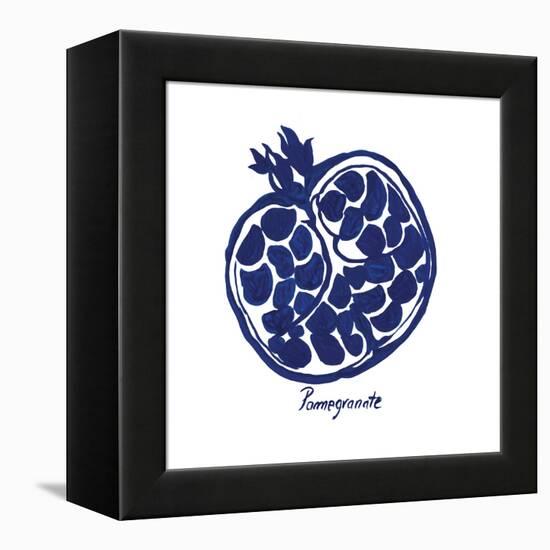 Indigo Pomegranate-Aimee Wilson-Framed Stretched Canvas