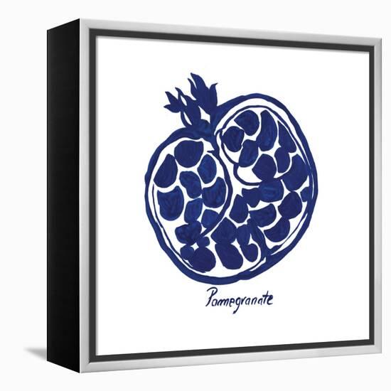 Indigo Pomegranate-Aimee Wilson-Framed Stretched Canvas