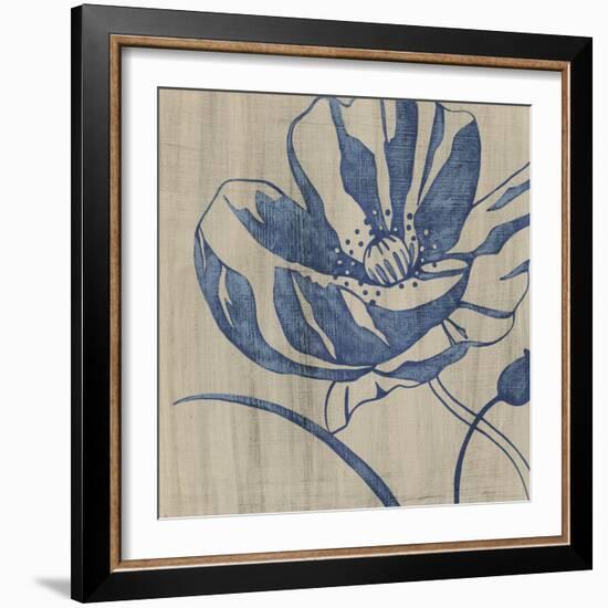 Indigo Poppy-Chariklia Zarris-Framed Premium Giclee Print