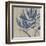 Indigo Poppy-Chariklia Zarris-Framed Art Print