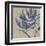 Indigo Poppy-Chariklia Zarris-Framed Art Print