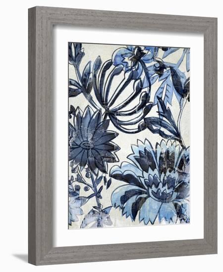 Indigo Porcelain II-Chariklia Zarris-Framed Art Print