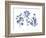 Indigo Pressed Florals II-Studio W-Framed Art Print