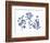 Indigo Pressed Florals II-Studio W-Framed Art Print