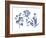 Indigo Pressed Florals II-Studio W-Framed Art Print