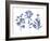 Indigo Pressed Florals II-Studio W-Framed Art Print