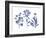 Indigo Pressed Florals II-Studio W-Framed Art Print