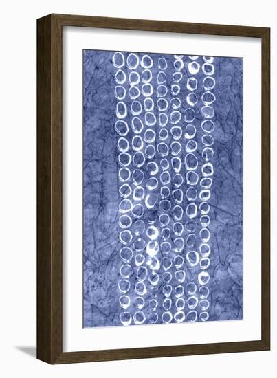 Indigo Primitive Patterns I-Renee W. Stramel-Framed Art Print