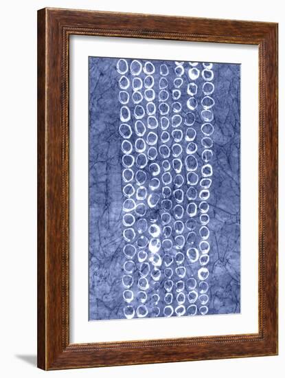 Indigo Primitive Patterns I-Renee W. Stramel-Framed Art Print