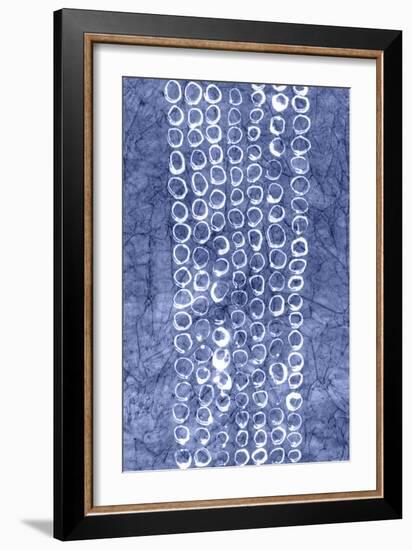 Indigo Primitive Patterns I-Renee W. Stramel-Framed Art Print