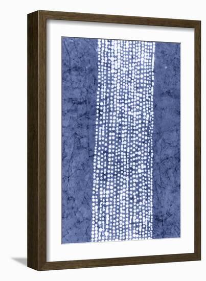 Indigo Primitive Patterns VI-Renee W. Stramel-Framed Art Print