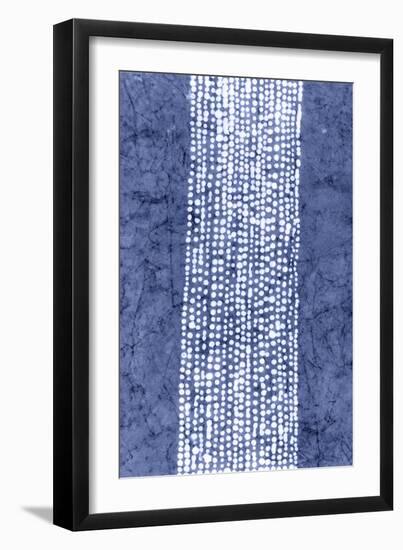 Indigo Primitive Patterns VI-Renee W. Stramel-Framed Art Print