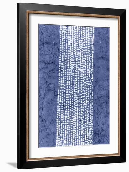 Indigo Primitive Patterns VI-Renee W. Stramel-Framed Art Print