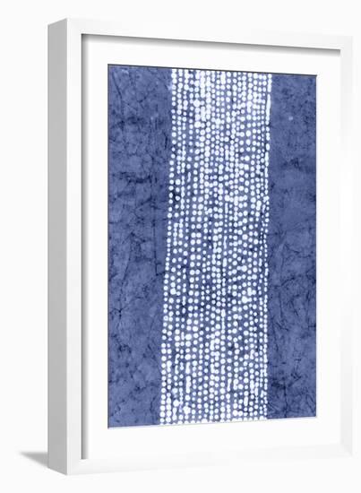 Indigo Primitive Patterns VI-Renee W. Stramel-Framed Art Print