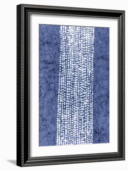 Indigo Primitive Patterns VI-Renee W. Stramel-Framed Art Print