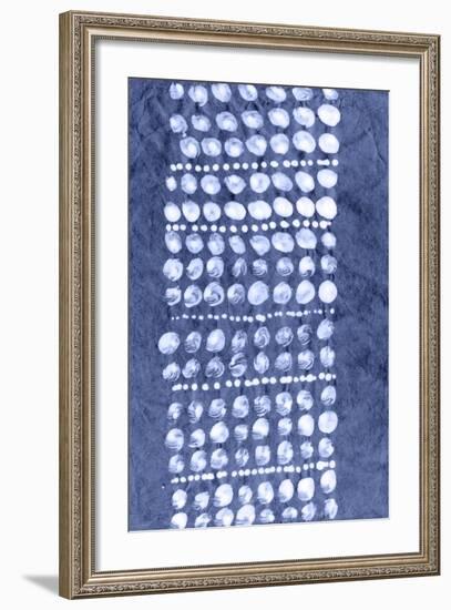 Indigo Primitive Patterns VIII-Renee W. Stramel-Framed Art Print