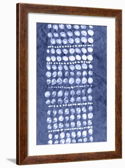 Indigo Primitive Patterns VIII-Renee W. Stramel-Framed Art Print