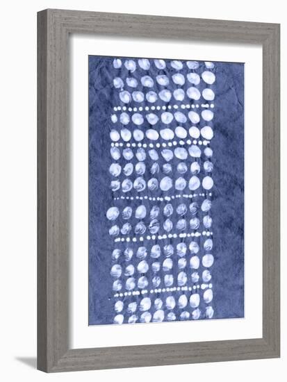 Indigo Primitive Patterns VIII-Renee W. Stramel-Framed Art Print