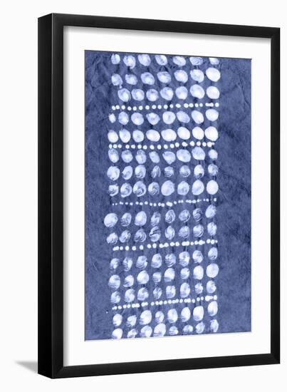 Indigo Primitive Patterns VIII-Renee W. Stramel-Framed Art Print