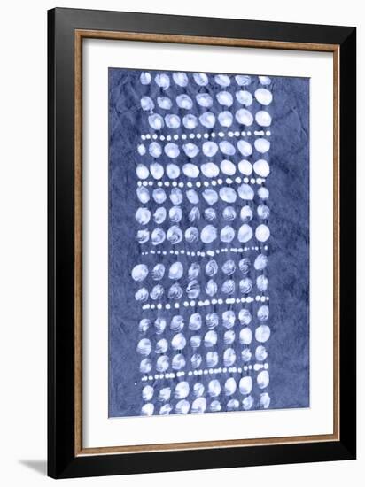 Indigo Primitive Patterns VIII-Renee W. Stramel-Framed Art Print