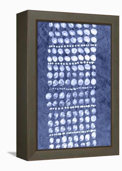 Indigo Primitive Patterns VIII-Renee W. Stramel-Framed Stretched Canvas