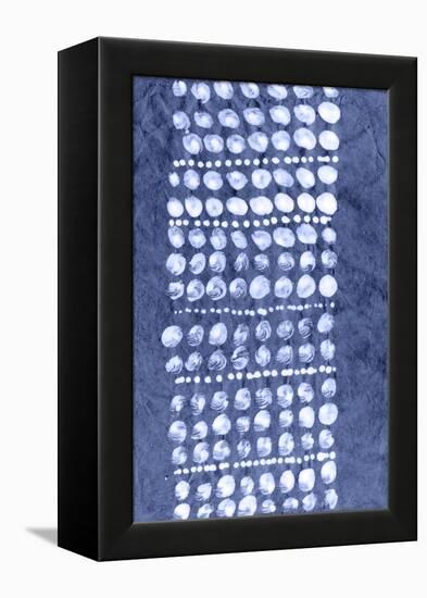 Indigo Primitive Patterns VIII-Renee W. Stramel-Framed Stretched Canvas