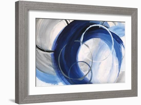 Indigo Rings-null-Framed Art Print