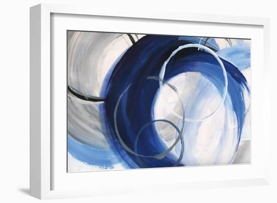 Indigo Rings-null-Framed Art Print