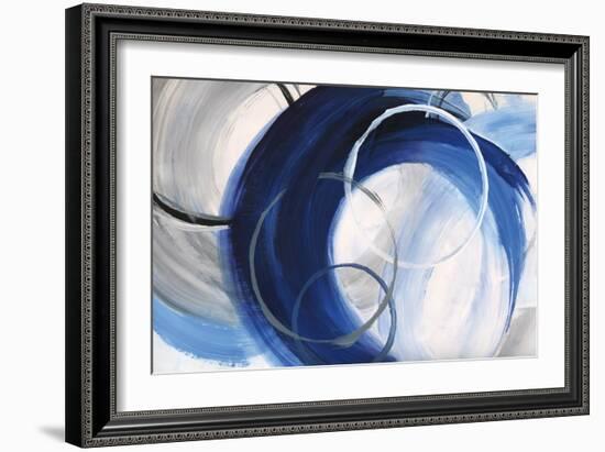 Indigo Rings-null-Framed Art Print