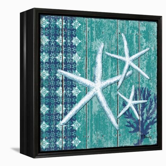 Indigo Sea III-Paul Brent-Framed Stretched Canvas