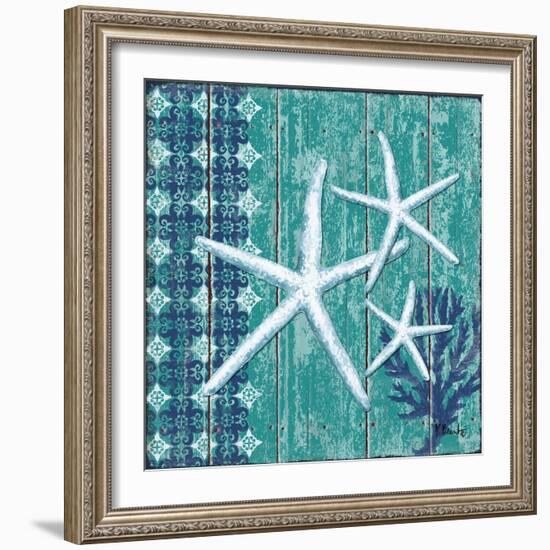 Indigo Sea III-Paul Brent-Framed Art Print