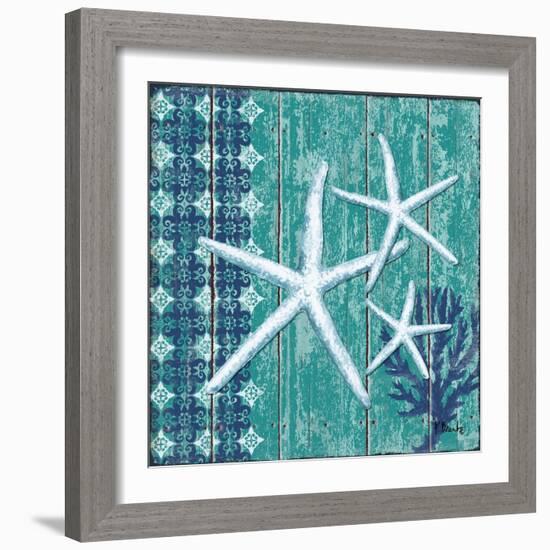 Indigo Sea III-Paul Brent-Framed Art Print