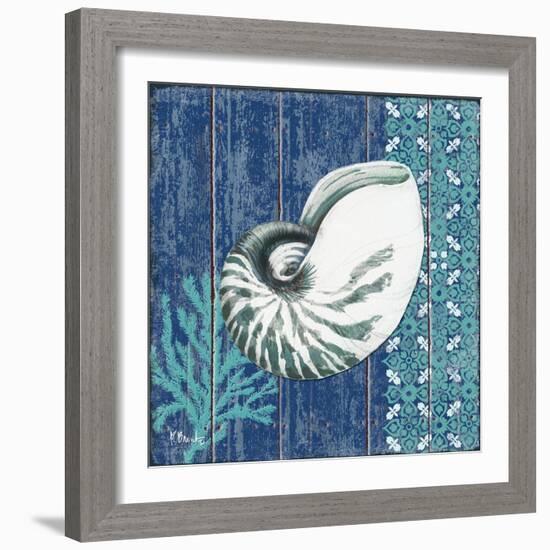 Indigo Sea IV-Paul Brent-Framed Art Print