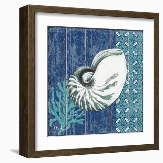 Indigo Sea IV-Paul Brent-Framed Art Print