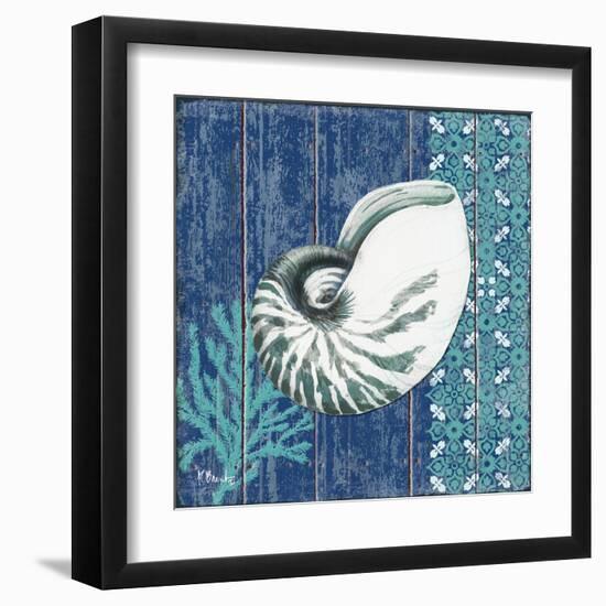 Indigo Sea IV-Paul Brent-Framed Art Print