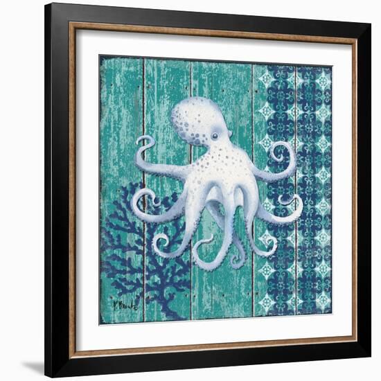 Indigo Sea IX-Paul Brent-Framed Art Print