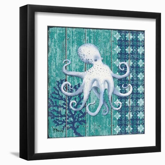 Indigo Sea IX-Paul Brent-Framed Art Print