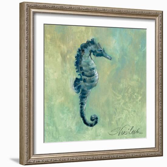 Indigo Sea Life I-Silvia Vassileva-Framed Art Print