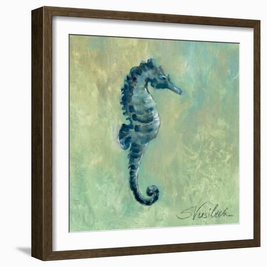 Indigo Sea Life I-Silvia Vassileva-Framed Art Print