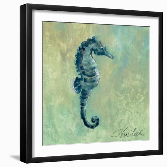 Indigo Sea Life I-Silvia Vassileva-Framed Art Print