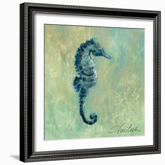 Indigo Sea Life I-Silvia Vassileva-Framed Art Print