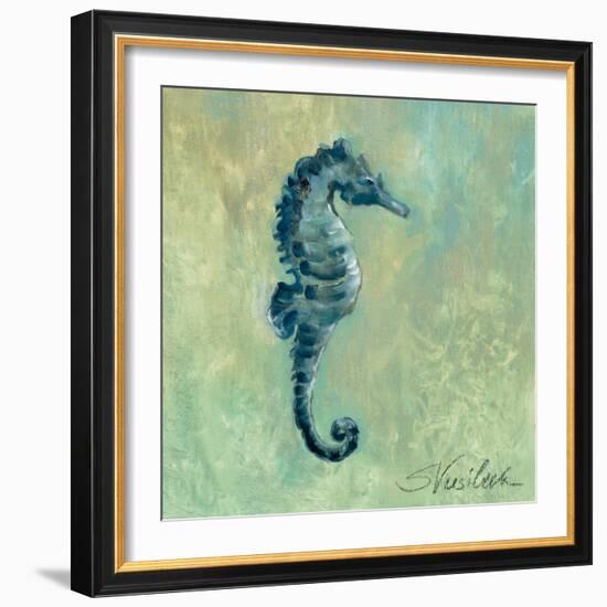 Indigo Sea Life I-Silvia Vassileva-Framed Art Print