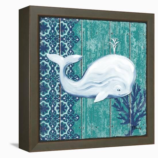 Indigo Sea V-Paul Brent-Framed Stretched Canvas