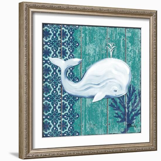 Indigo Sea V-Paul Brent-Framed Art Print