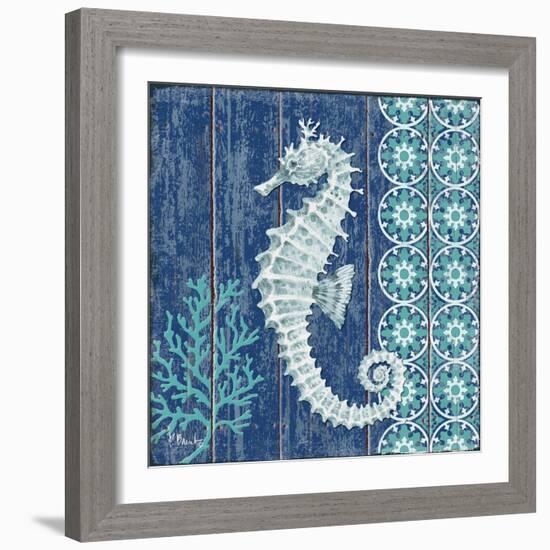 Indigo Sea VI-Paul Brent-Framed Art Print