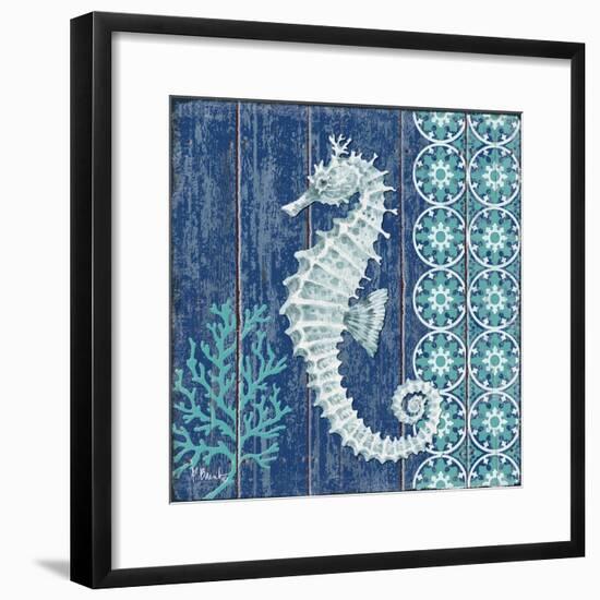 Indigo Sea VI-Paul Brent-Framed Art Print